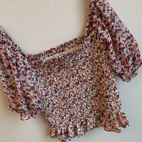 Code x Mode • Nordstrom • Floral Smock Top • Sz XS • NWT! - Picture 3 of 8